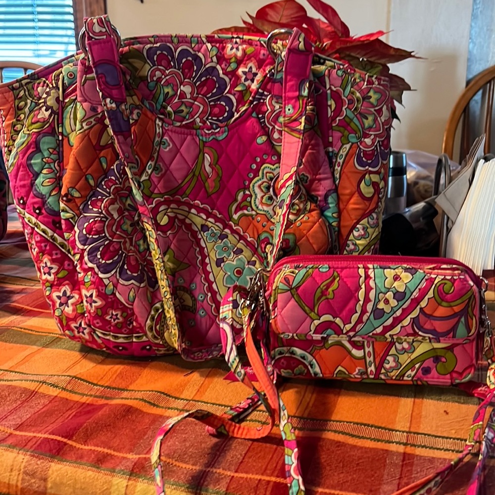 Vera BRADLEY Tropical Paradise purse & wallet set